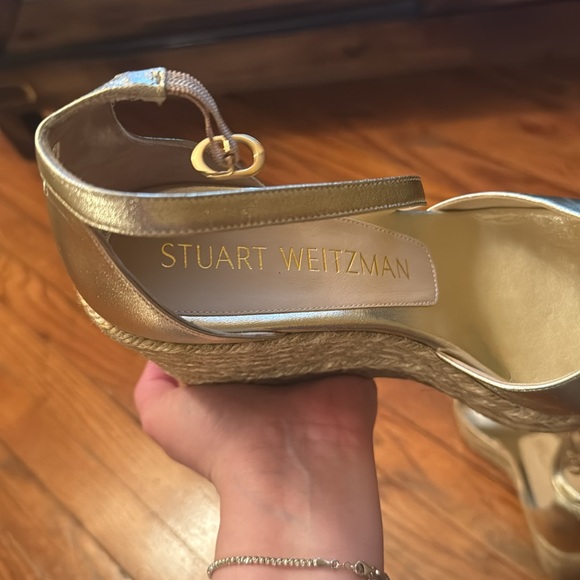 Stuart Weitzman Nudistcurve Espadrille Wedge Women's Shoes - Picture 6 of 16